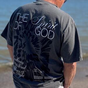 Men's Black Graphic Tee, Custom Design Streetwear